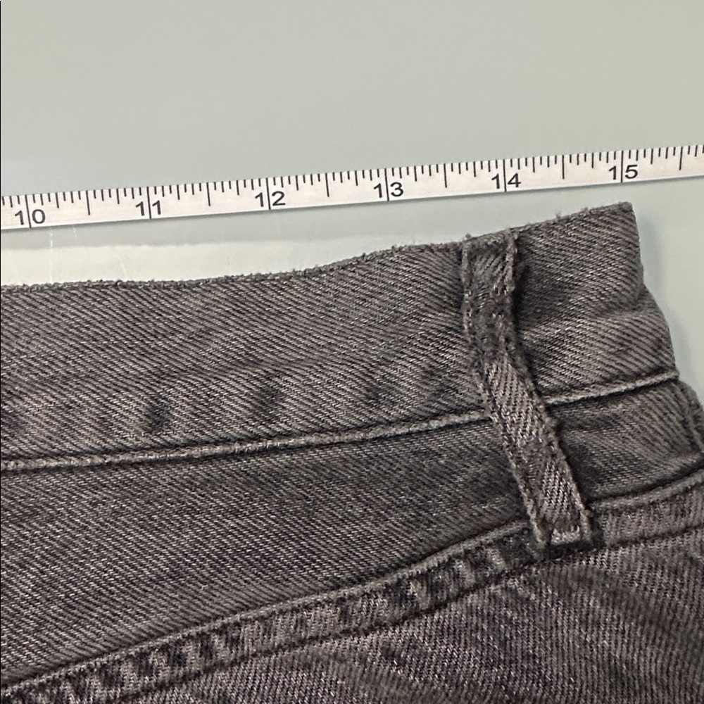 Agolde Faded Black Denim Straight Leg - Picture 6 of 8
